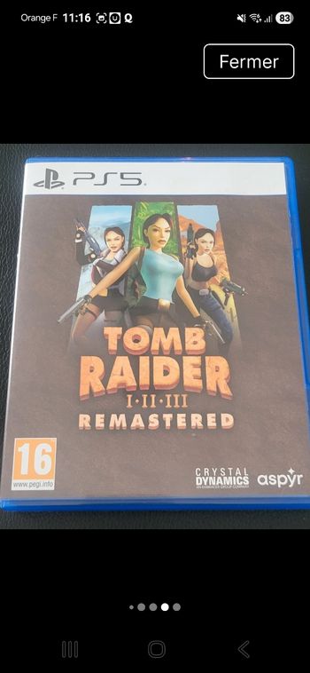 Jeux tomb raider 1 2 3 