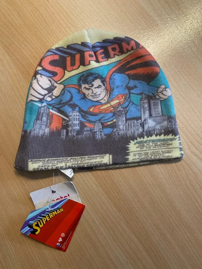 Bonnet Prenatal Superman taille 3 9 mois 43 45 cm Neuf - photo numéro 4