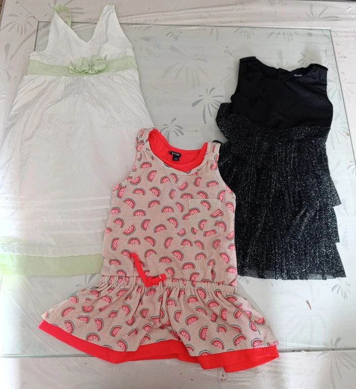 Lot de 3 robes été 2-4 ans Kiabi la halle