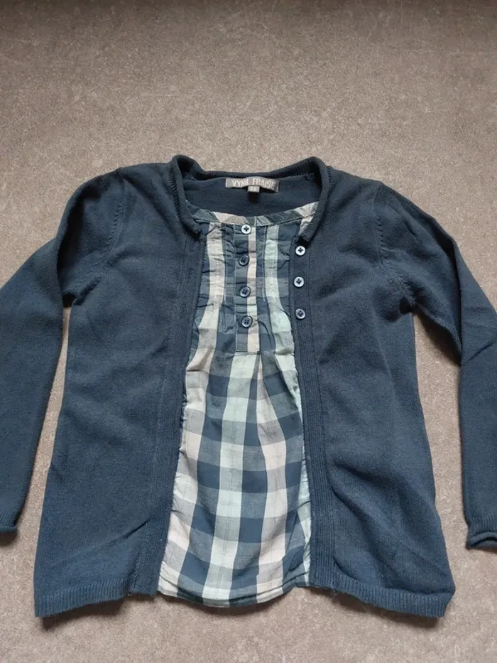Pull effet gilet et chemise - photo numéro 5