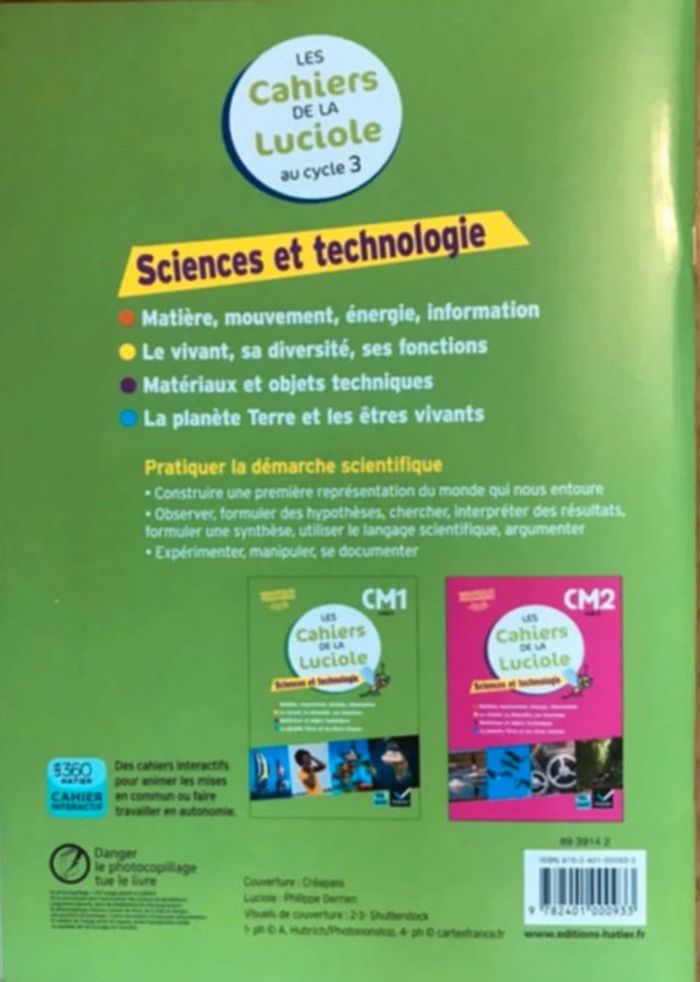Les cahiers de la Luciole - Sciences CM1 - photo numéro 6