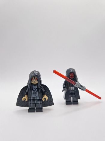 Figurines type lego Sith Palpatine et Dark Maul star wars