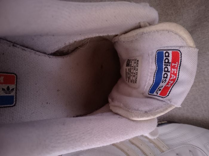 Paire de baskets Adidas Team Original Adi Racer Low Goodyear vintage en très bon état de pointure 37,5, de couleur blanche. - photo numéro 7