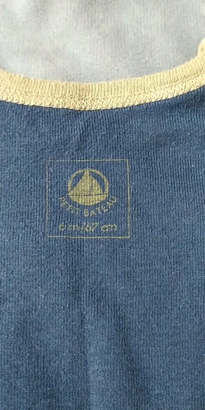 Tee shirt épais manches longues réversible Garçon 6 mois Petit bateau - photo numéro 9