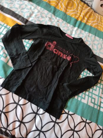 T-shirt manches longues noir funny dance