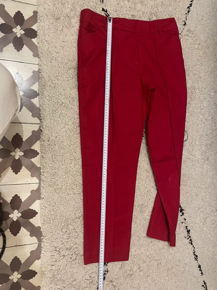 Pantalon rouge femme neuf - photo numéro 11