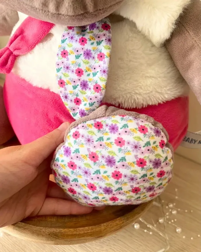 Peluche et range pyjama 2 en 1 Zoé l'hippopotame - Baby Nat' - photo numéro 6