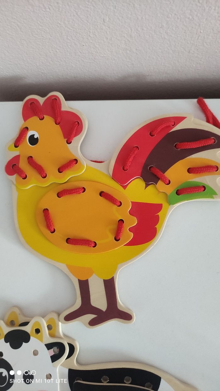 Laçage 4 formes animaux de la ferme - photo numéro 5