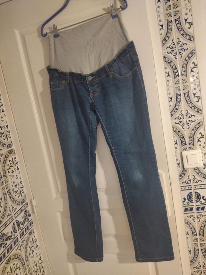 Jean 👖 de grossesse bleu foncé. Taille 40 - photo numéro 2