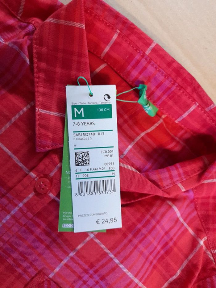Chemise Benetton fille - photo numéro 2