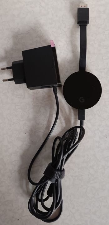 Google Officiel Chromecast Ultra Lecteur de Streaming HDMI Noir chargeur inclus