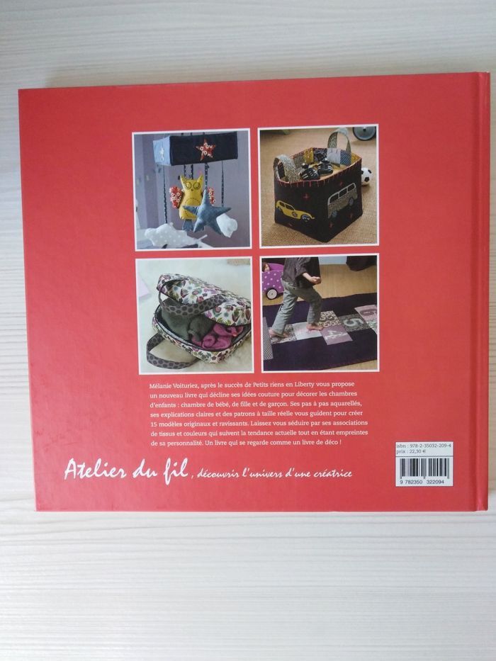 Livre couture Petits riens pour chambre d'enfant