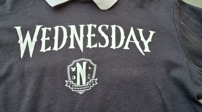 Tee-shirt polo ML 8-9 ans fille zara wednesday - photo numéro 2