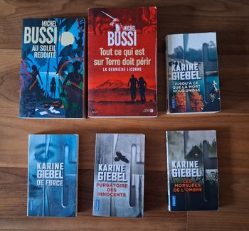Lot de 6 romans dont 4 de Karine Giebel 