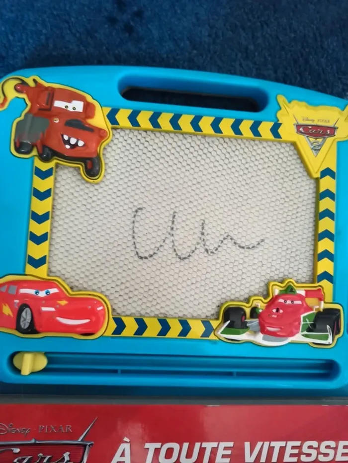 Livre avec ardoise cars - photo numéro 2