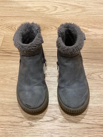 Bottines cuir gris Vertbaudet taille 32