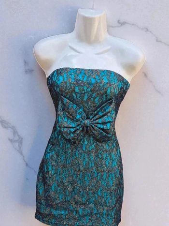 Robe sans bretelle 🌹34 🌹turquoise