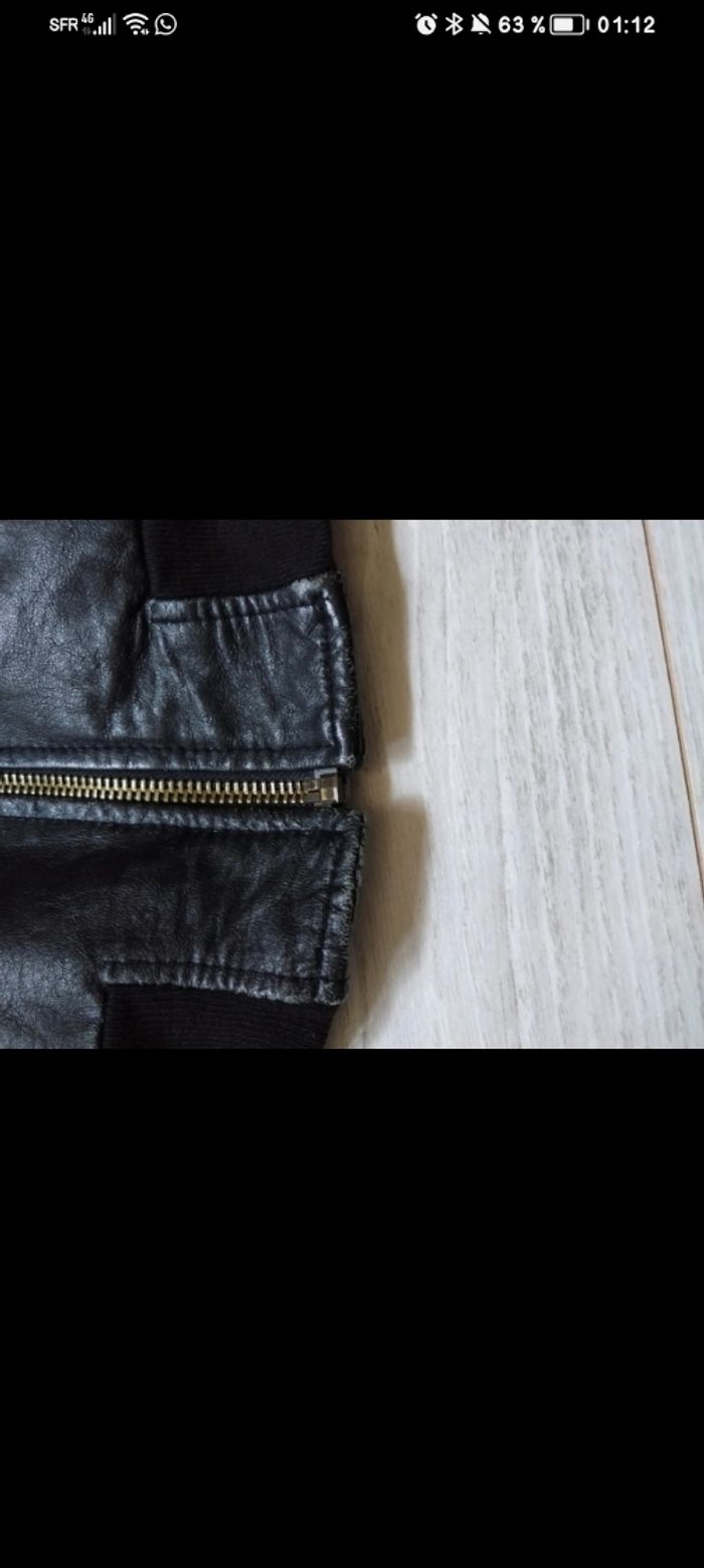 Veste en cuir véritable - photo numéro 8