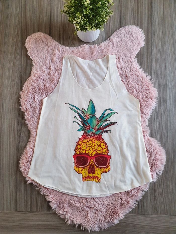 Débardeur crane ananas