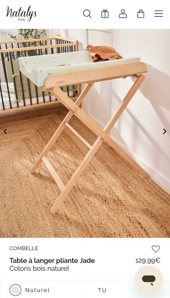 Combelle - table à langer pliante Jade - photo numéro 6