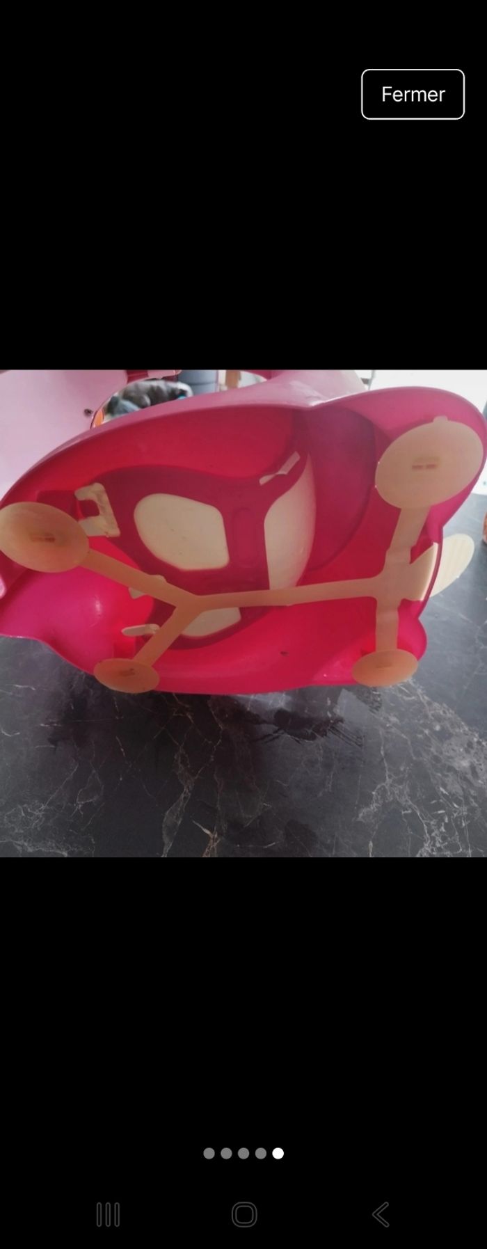 Siège de bain  rose - photo numéro 4