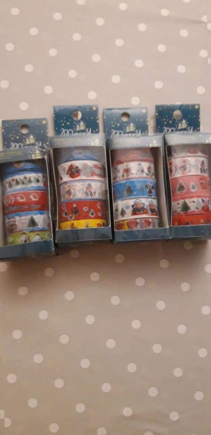 Ruban adhesif  deco  noel pour scratch  booking