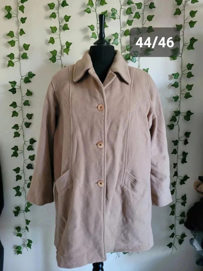Manteau Germon Paulette laine et cachemire 44