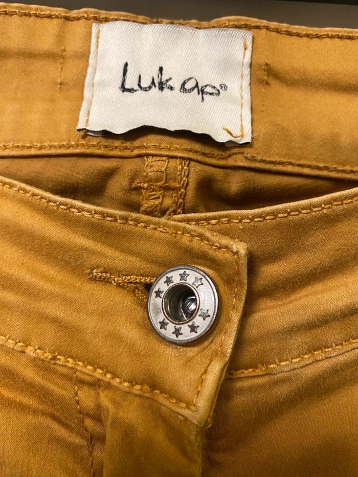 Joli pantalon moutarde Luck Ap taille 36 - photo numéro 5
