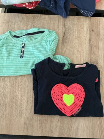 Lot 2 tshirts manches longues