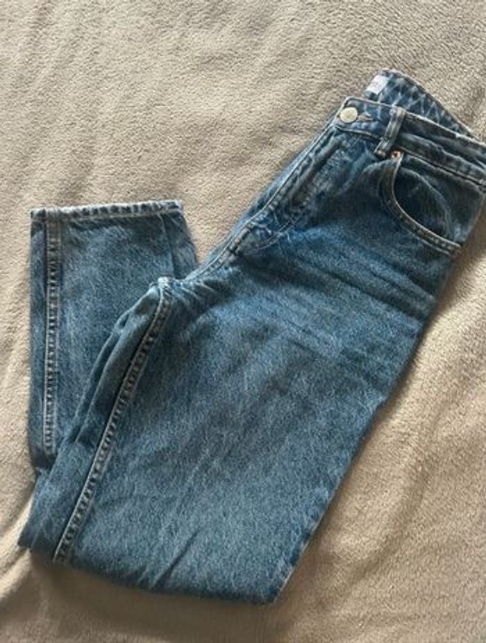Jeans mom Zara femme Taille 36 bleu - photo numéro 2