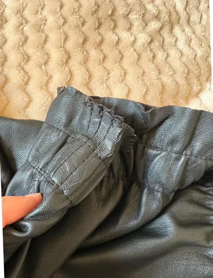 Jupe Zara Knit Simili cuir S - photo numéro 5