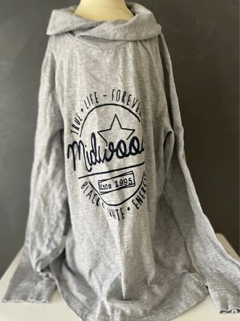 Pull col roulé gris garçon