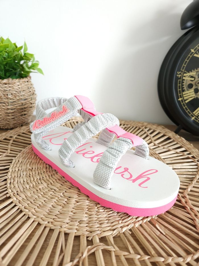 Sandales à bride arrière Argentée/Rose fushia Billieblush Pointure 35 - photo numéro 6