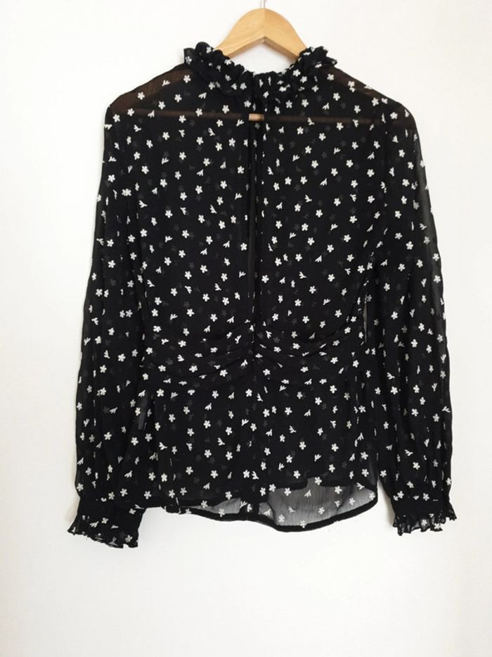 Blouse chemisier en transparence dos ouvert - photo numéro 5