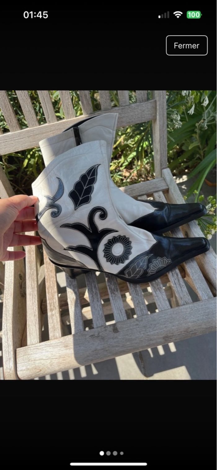 Santiag cuir italien - photo numéro 4