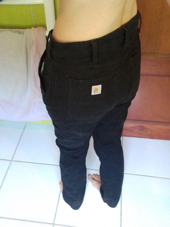 Pantalon femme noir droit Carhartt - photo numéro 7