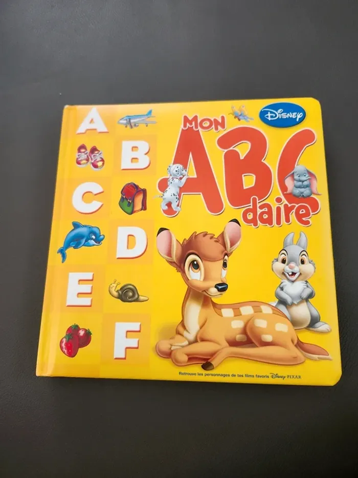 Livre mon abécédaire disney imagier alphabet bébé enfant
