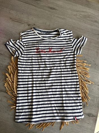 TEE shirt marinière 14 ans fille little marcel