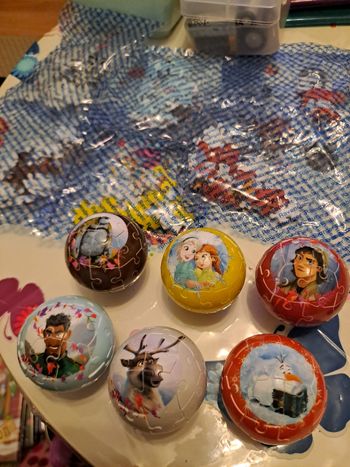 Puzzle ball disney reine des neiges lot de 6
