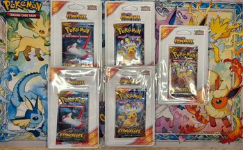 Lot de 5 boosters blisters sous plastique rigide – série EV8 Étincelles Déferlantes