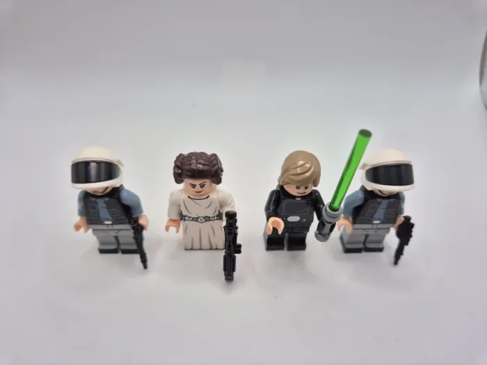 Figurines type lego Jedi Luke Skywalker Princesse Leia et 2 soldats Rebel star wars - photo numéro 6