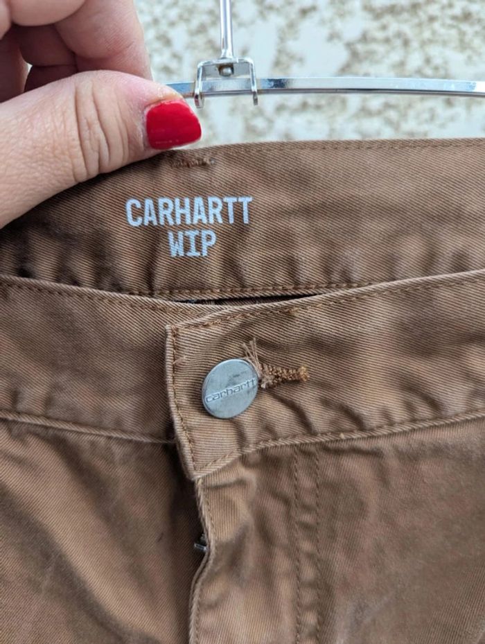 Pantalon en toile Carhartt camel taille 30 * 34 - photo numéro 5