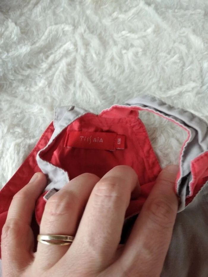 Salopette short Garçon 6 mois Âne Tissaia 100% coton - photo numéro 8