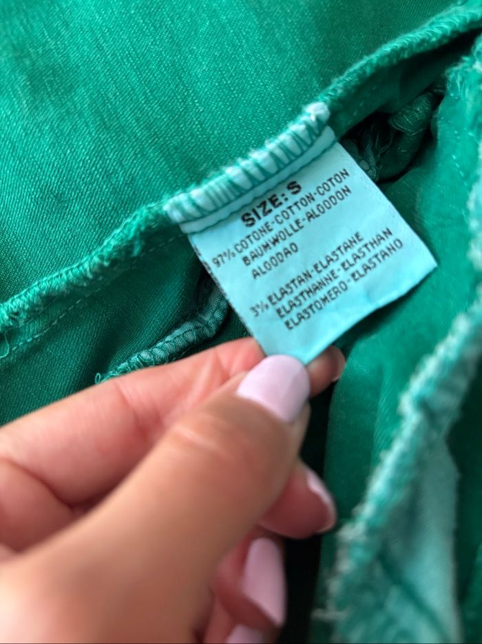 Veste en jean verte - photo numéro 8