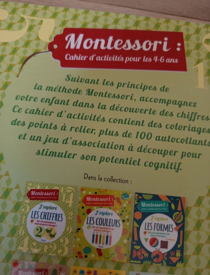 Cahier d'activités Montessori - photo numéro 2