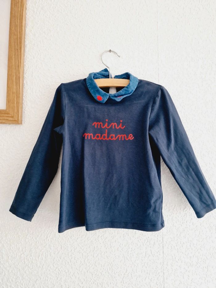 JBC - Ensemble tee-shirt manches longues, col claudine + pantalon (2 ans) - photo numéro 3