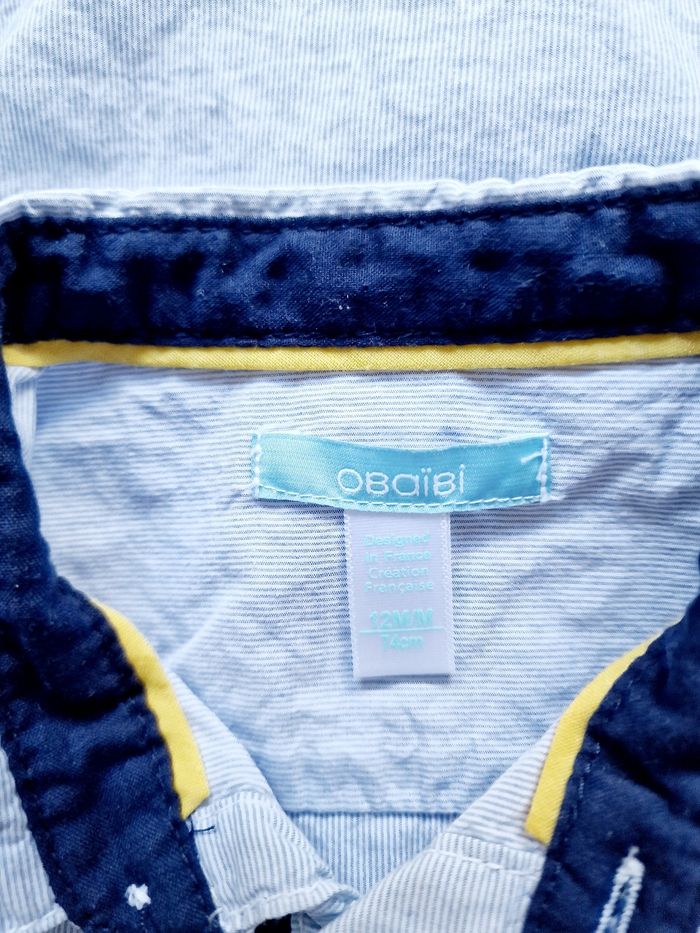 Obaïbi - Chemise manches longues, lignée (12 mois) - photo numéro 7