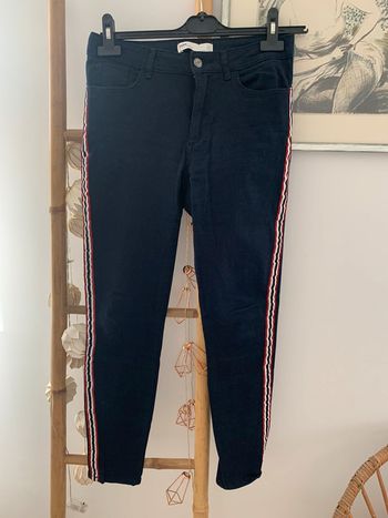 Jean Zara stretch bleu marine T38