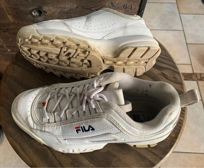 Baskets Fila T39 blanche - photo numéro 4