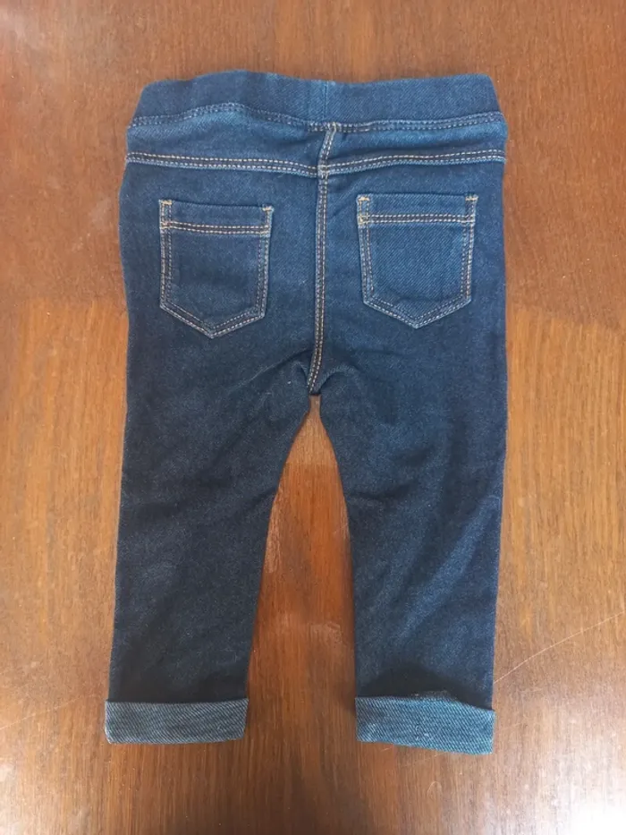 Jeans/legging Gémo 12mois 74cm - photo numéro 2